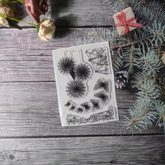 Plant Theme Stamp for DIY Handcraft Scrapbook Journal Card Making