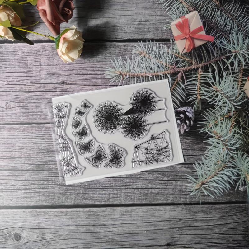 Plant Theme Stamp for DIY Handcraft Scrapbook Journal Card Making