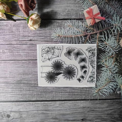 Plant Theme Stamp for DIY Handcraft Scrapbook Journal Card Making