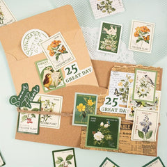 46pcs Text Sealing Stickers DIY Journal Decoration Scrapbook Stationery Album