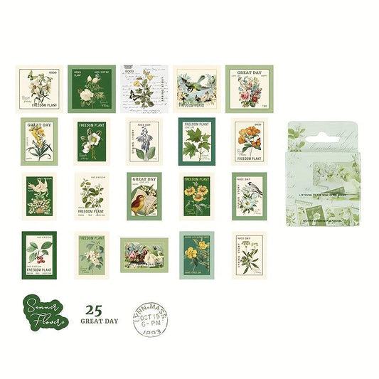46pcs Text Sealing Stickers DIY Journal Decoration Scrapbook Stationery Album