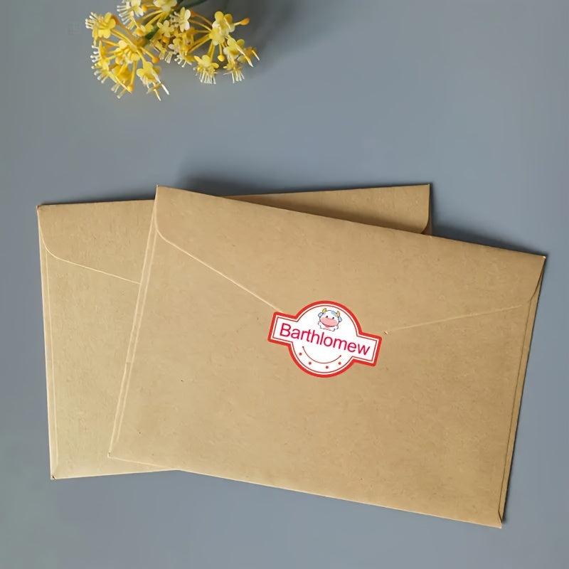 Elegant Customized Labels for School and Office Organization