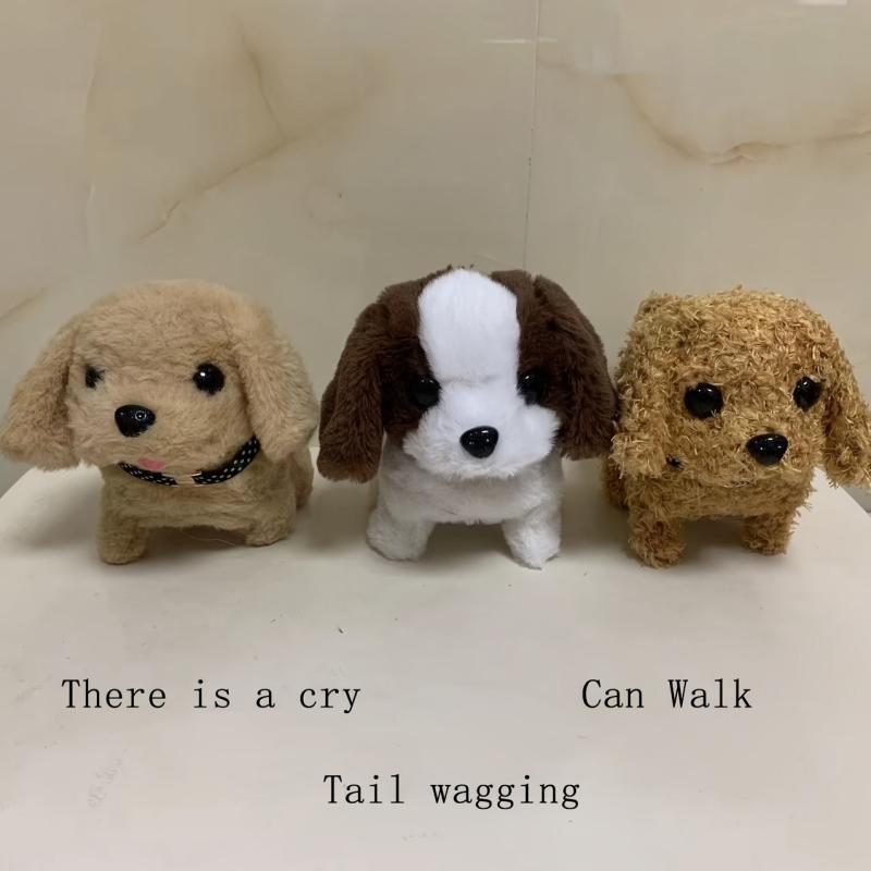 Interactive Pet Dog Toy Barking Wagging Tail Simulation Toy