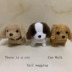 Interactive Pet Dog Toy Barking Wagging Tail Simulation Toy