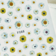 Daisy Nail Art Sticker Decals For Women And Girls Self adhesive Sticker