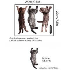 Kitten Patterns Car Wall Glass Door Window Stickers