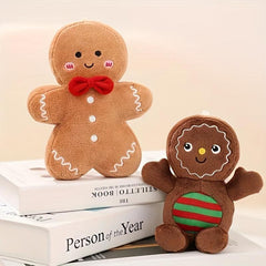 Cute Gingerbread Man Plush Toy for Halloween and Christmas
