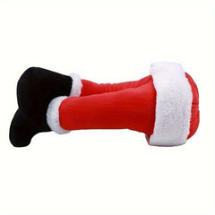 Plush Santa Elf Legs Door Decoration