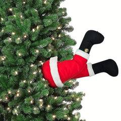 Plush Santa Elf Legs Door Decoration
