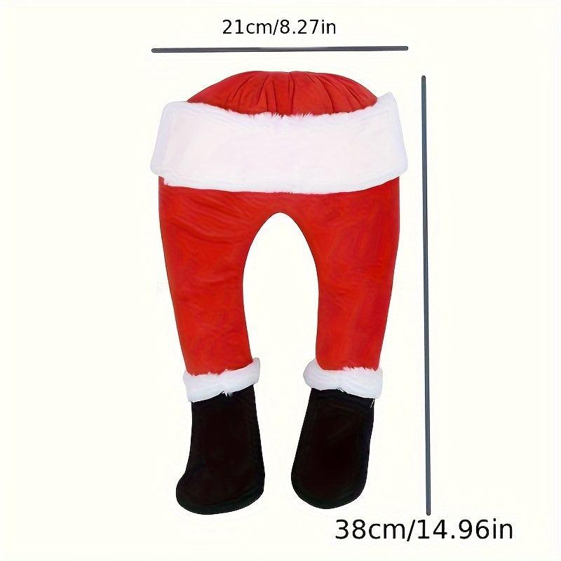 Plush Santa Elf Legs Door Decoration