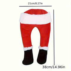 Plush Santa Elf Legs Door Decoration