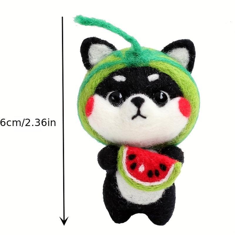 Wool Felt Shiba Doll DIY Craft Kit