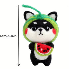 Wool Felt Shiba Doll DIY Craft Kit