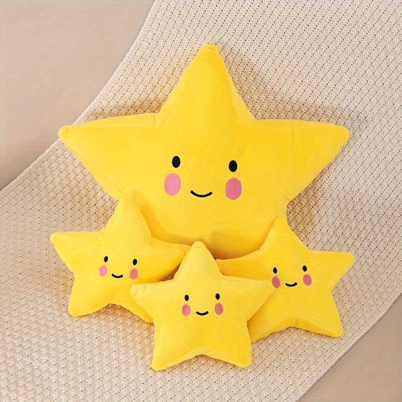 Star Plush Toy Doll Pentagram Throw Pillow Doll Puppet Star Cloth Doll Ornament
