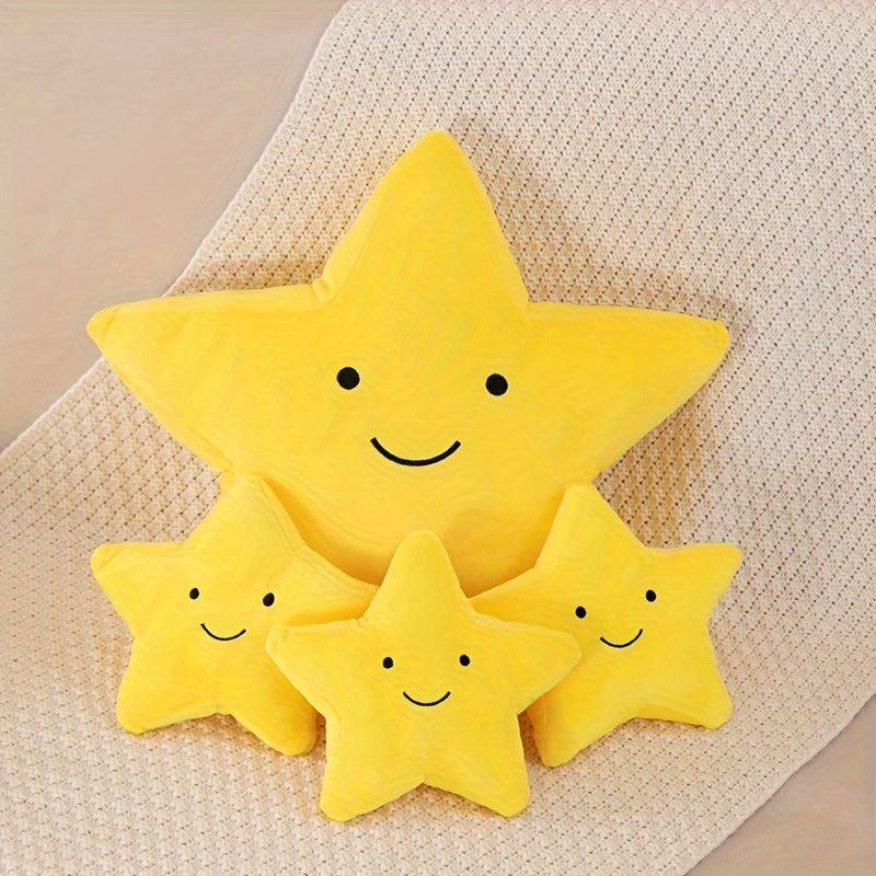 Star Plush Toy Doll Pentagram Throw Pillow Doll Puppet Star Cloth Doll Ornament