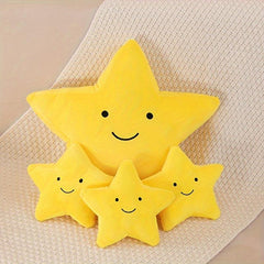 Star Plush Toy Doll Pentagram Throw Pillow Doll Puppet Star Cloth Doll Ornament