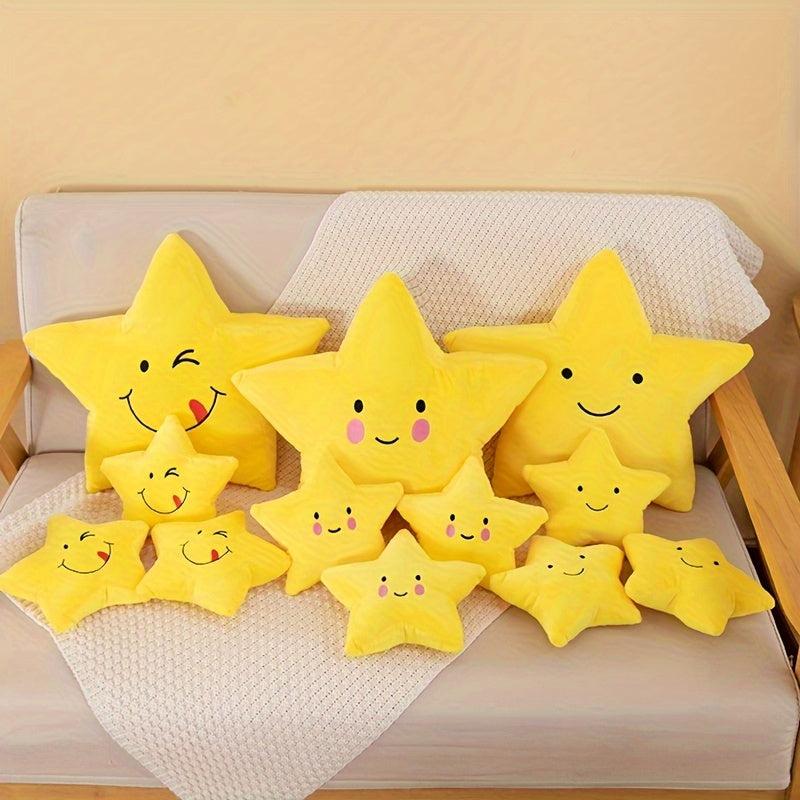 Star Plush Toy Doll Pentagram Throw Pillow Doll Puppet Star Cloth Doll Ornament