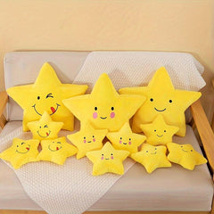 Star Plush Toy Doll Pentagram Throw Pillow Doll Puppet Star Cloth Doll Ornament