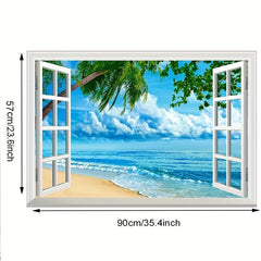 3D Landscape Wall Sticker Self-adhesive for Bedroom Living Room Wall