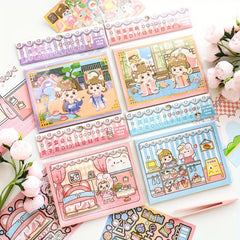 Lizijun 3D Dress up Foam Stickers - Cartoon Characters