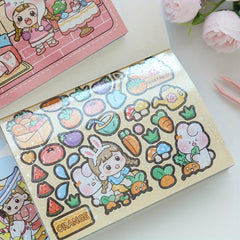 Lizijun 3D Dress up Foam Stickers - Cartoon Characters