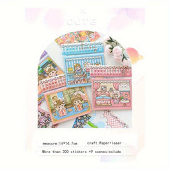 Lizijun 3D Dress up Foam Stickers - Cartoon Characters