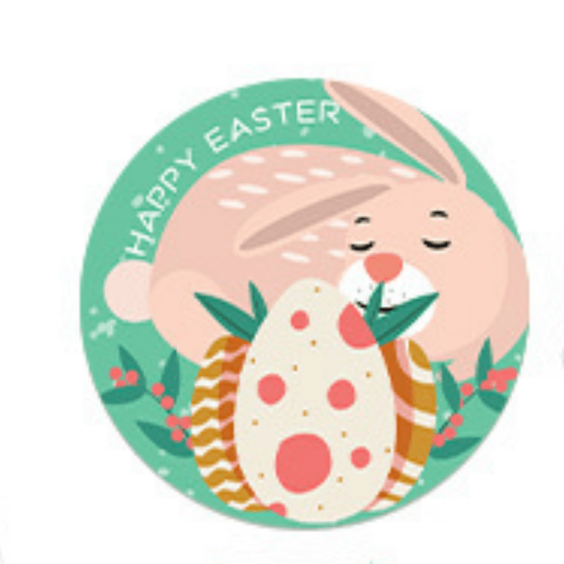 500pcs Happy Egg Stickers for Backpacks Suitcases Envelopes Gift Boxes