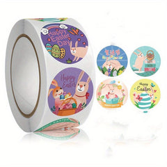 500pcs Happy Egg Stickers for Backpacks Suitcases Envelopes Gift Boxes