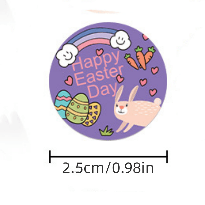 500pcs Happy Egg Stickers for Backpacks Suitcases Envelopes Gift Boxes