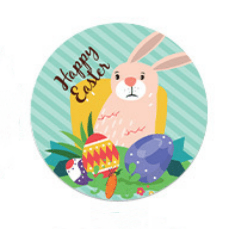 500pcs Happy Egg Stickers for Backpacks Suitcases Envelopes Gift Boxes
