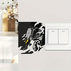 1pc Elephant Switch Plastic Decorative Sticker