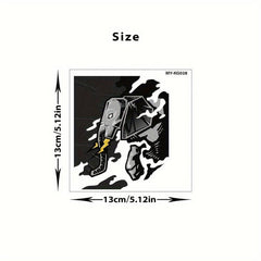 1pc Elephant Switch Plastic Decorative Sticker