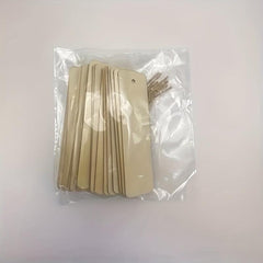 Wooden Blank Bookmarks with Hole and Rope for DIY Decoration