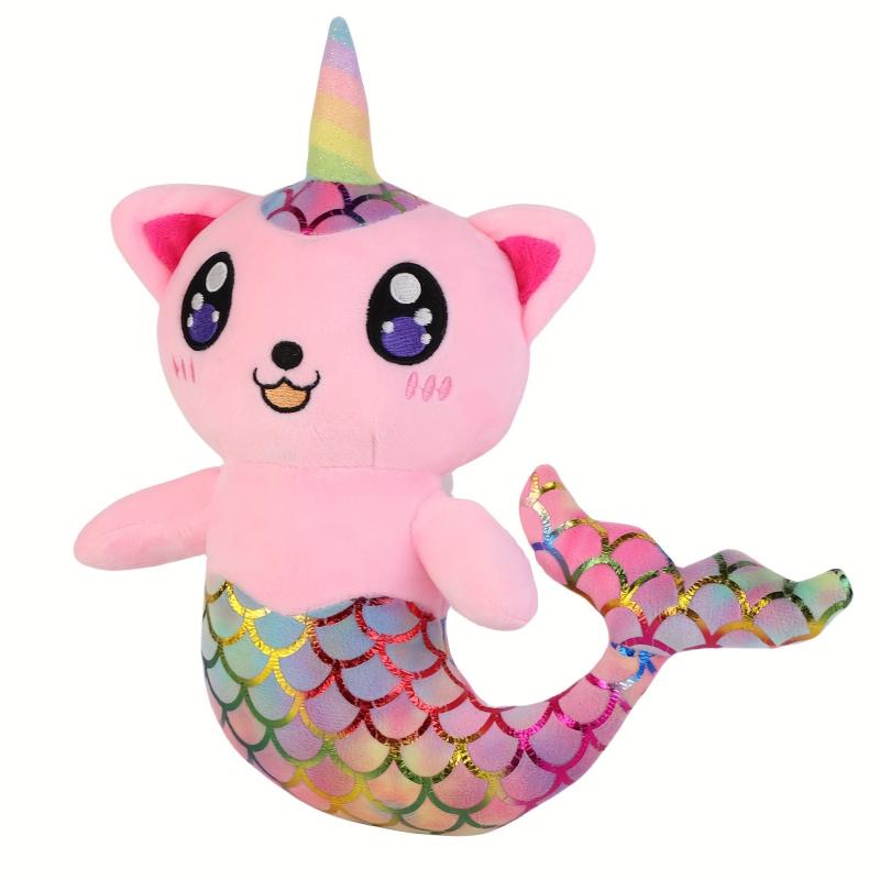 Mermaid Cat Plush Toy Soft Stuffed Animal