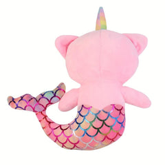 Mermaid Cat Plush Toy Soft Stuffed Animal