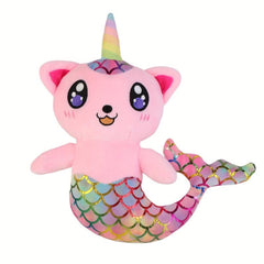 Mermaid Cat Plush Toy Soft Stuffed Animal