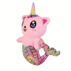 Mermaid Cat Plush Toy Soft Stuffed Animal