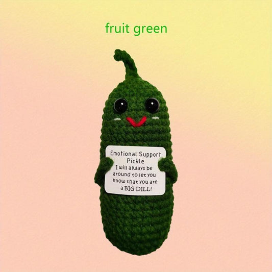Little Cucumber Hand Crocheted Creative Decoration
