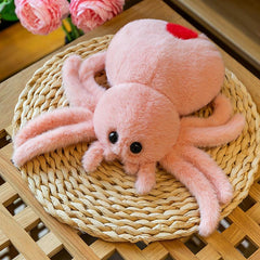 10in Spider Plush Toy Stuffed Animal Insect Pillow Doll Halloween Decoration