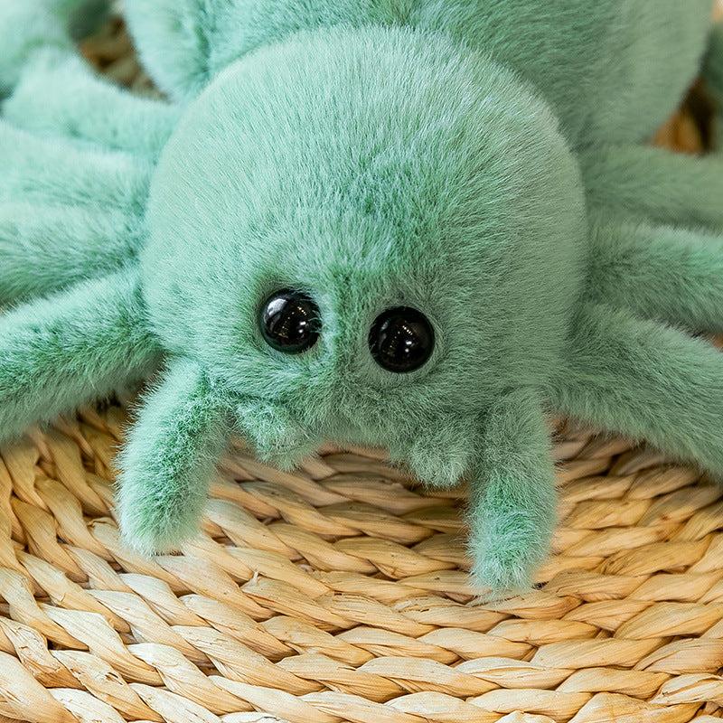 10in Spider Plush Toy Stuffed Animal Insect Pillow Doll Halloween Decoration