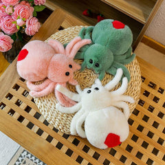 10in Spider Plush Toy Stuffed Animal Insect Pillow Doll Halloween Decoration