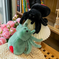 10in Spider Plush Toy Stuffed Animal Insect Pillow Doll Halloween Decoration