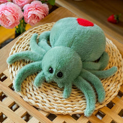 10in Spider Plush Toy Stuffed Animal Insect Pillow Doll Halloween Decoration