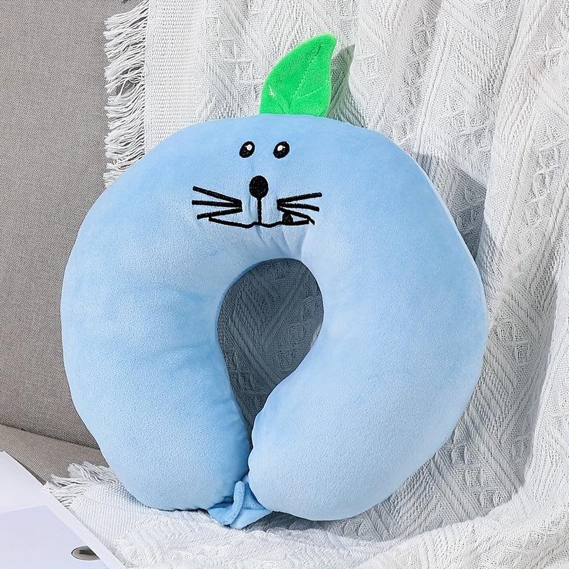 1pc Cartoon Animal Travel U-shaped Pillow Rest Neck Nap Slow Rebound
