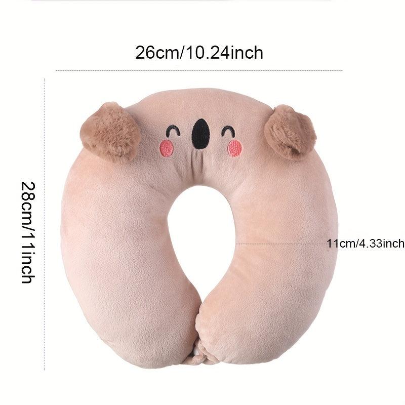1pc Cartoon Animal Travel U-shaped Pillow Rest Neck Nap Slow Rebound