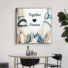5D Diamond Painting Kit Full Diamond Couple Holding Hands Art Painting
