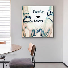 5D Diamond Painting Kit Full Diamond Couple Holding Hands Art Painting