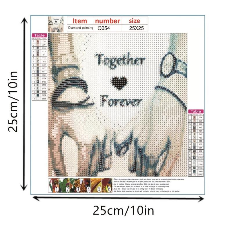 5D Diamond Painting Kit Full Diamond Couple Holding Hands Art Painting