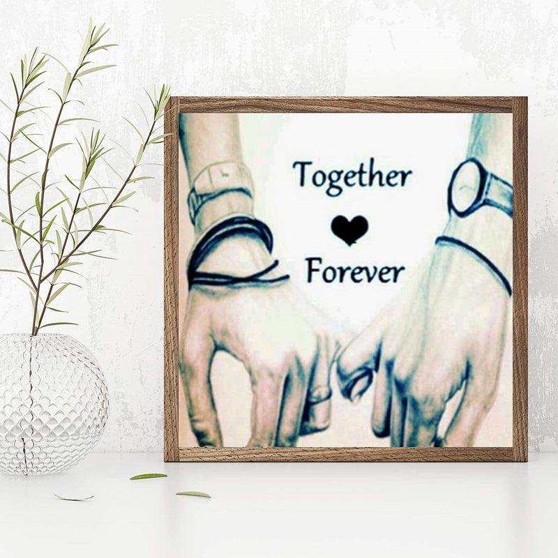 5D Diamond Painting Kit Full Diamond Couple Holding Hands Art Painting