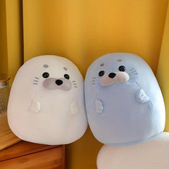 11 inch Soft Seal Plush Chubby Snuggle Seal Sea Animal Plush Pillow